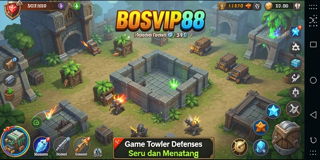 Tampilan gameplay BOSVIP88 yang menegangkan dan penuh strategi.