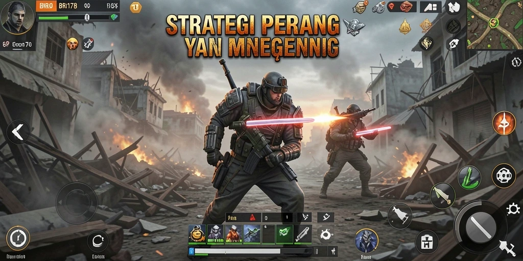 Screenshot utama BRO178 menampilkan pertempuran strategis yang mendebarkan antara dua tim.