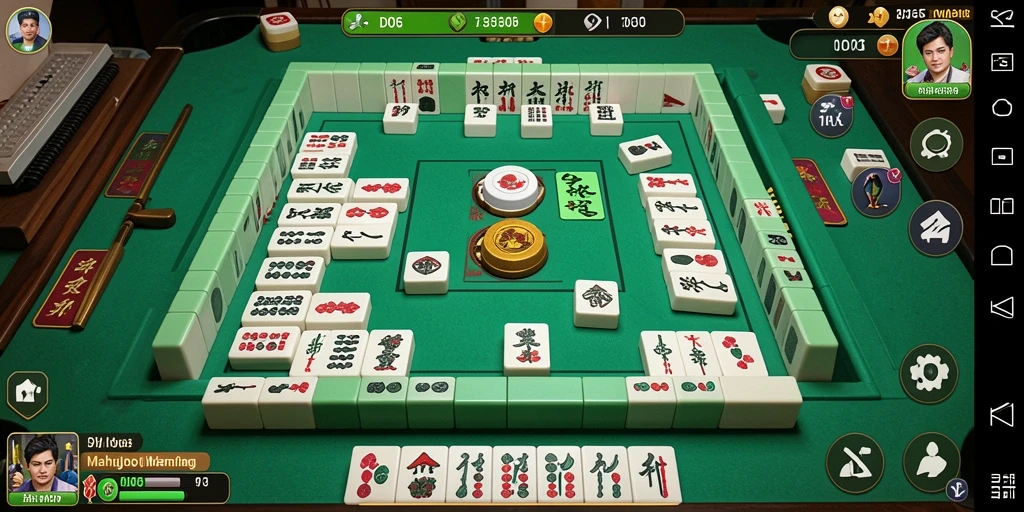 Tampilan menarik dari gameplay D06 yang penuh aksi Mahjong.