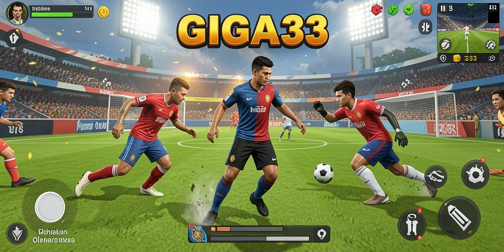 Tampilan menarik dari gameplay GIGA33 yang penuh aksi olahraga.
