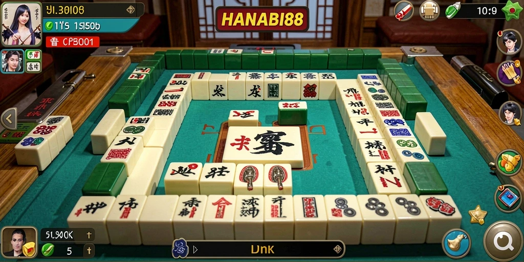 Gameplay Mahjong yang seru dan menantang di HANABI88.