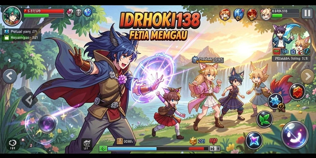 Gameplay seru dan karakter anime yang menarik.