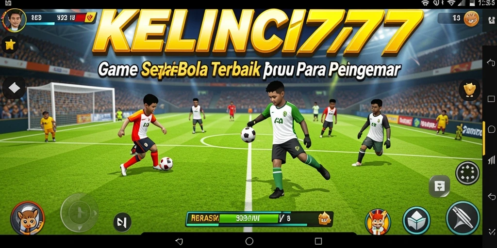 Tampilan gameplay mendebarkan dari KELINCI777 dengan aksi olahraga.