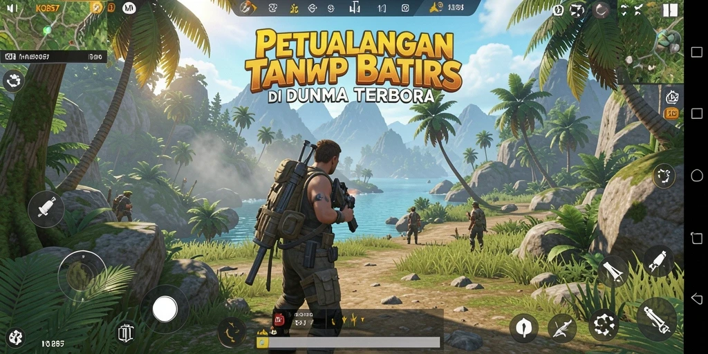 Tangkapan layar gameplay KO857 yang menampilkan momen eksplorasi di dunia terbuka.