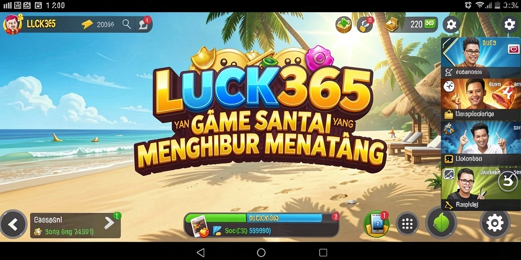 Tampilan gameplay LUCK365 yang menyenangkan dan penuh warna.