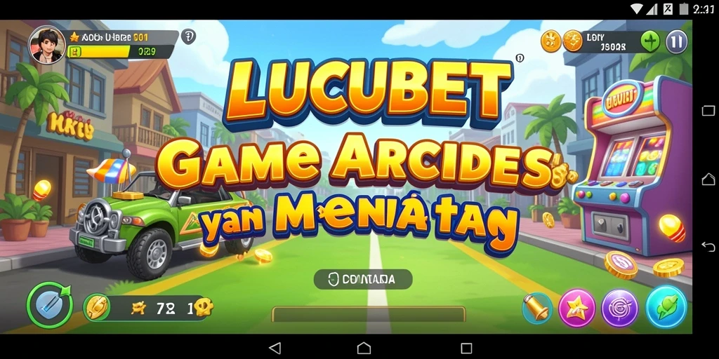 Tampilan dinamis gameplay LUCUBET yang menantang untuk pemain arcade.
