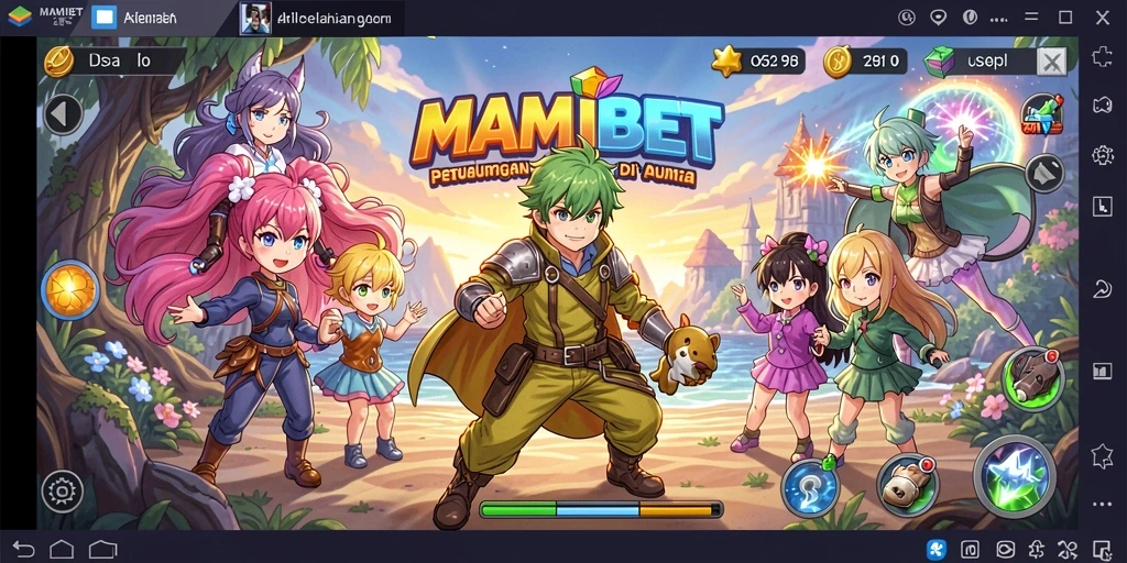 Screenshot MAMIBET menampilkan aksi seru dan karakter anime yang ikonik.