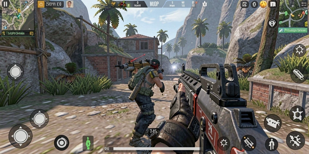 Gameplay seru dari MPOID dalam mode TPS.