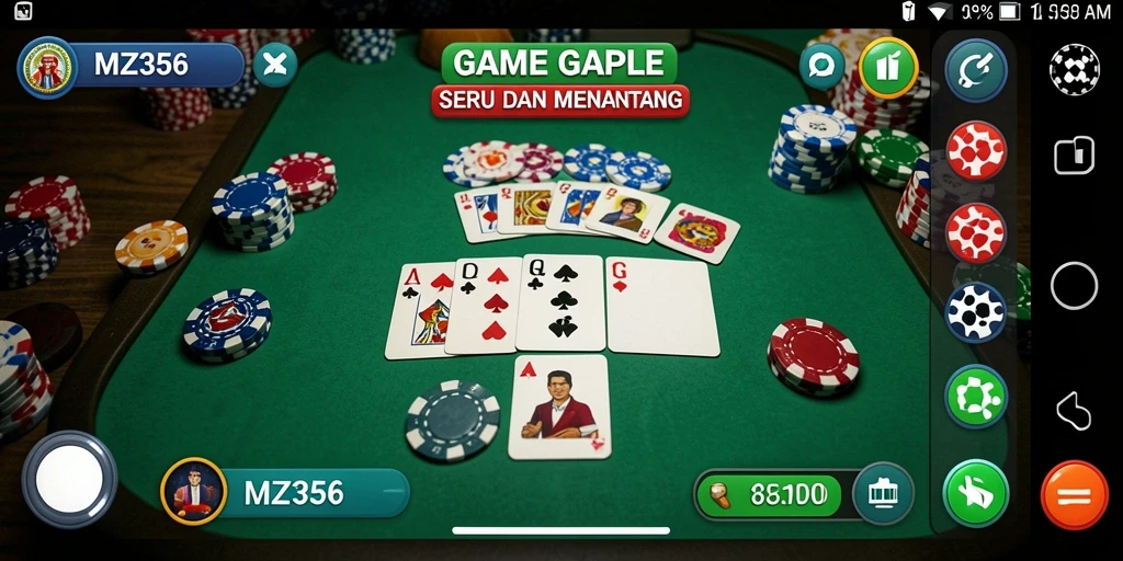 Tampilan gameplay menarik dalam MZ356 dengan visual yang cerah.