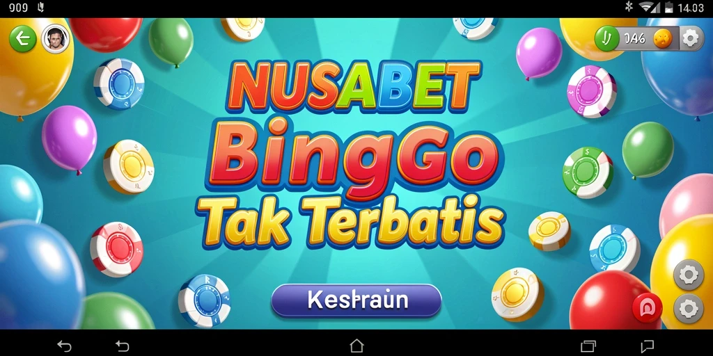 Tampilan gameplay seru dalam NUSABET dengan suasana Bingo yang mengasyikkan.