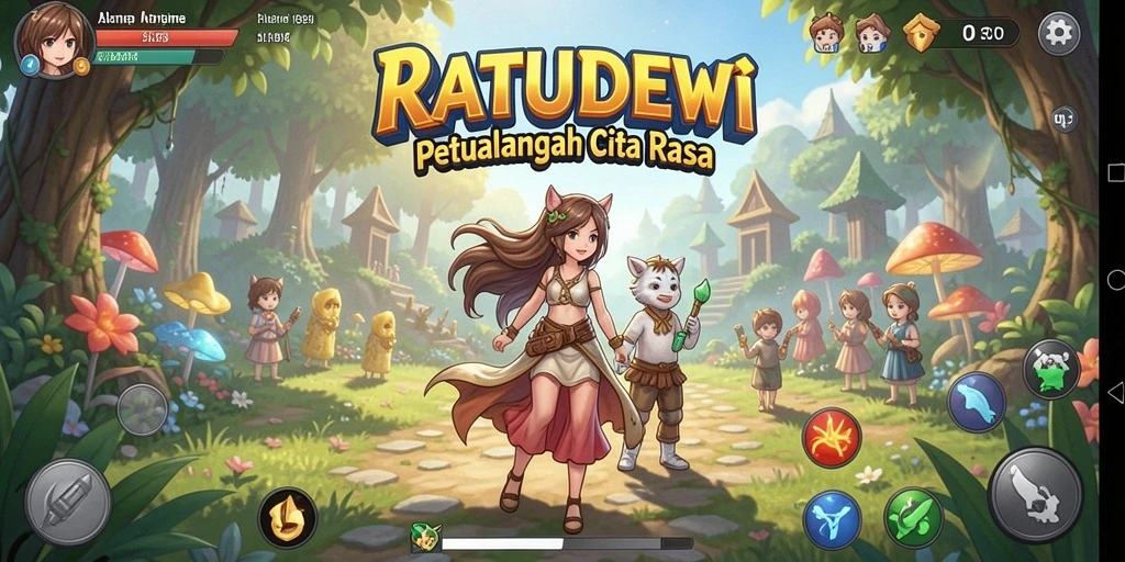 Gameplay seru dalam dunia Anime yang unik.