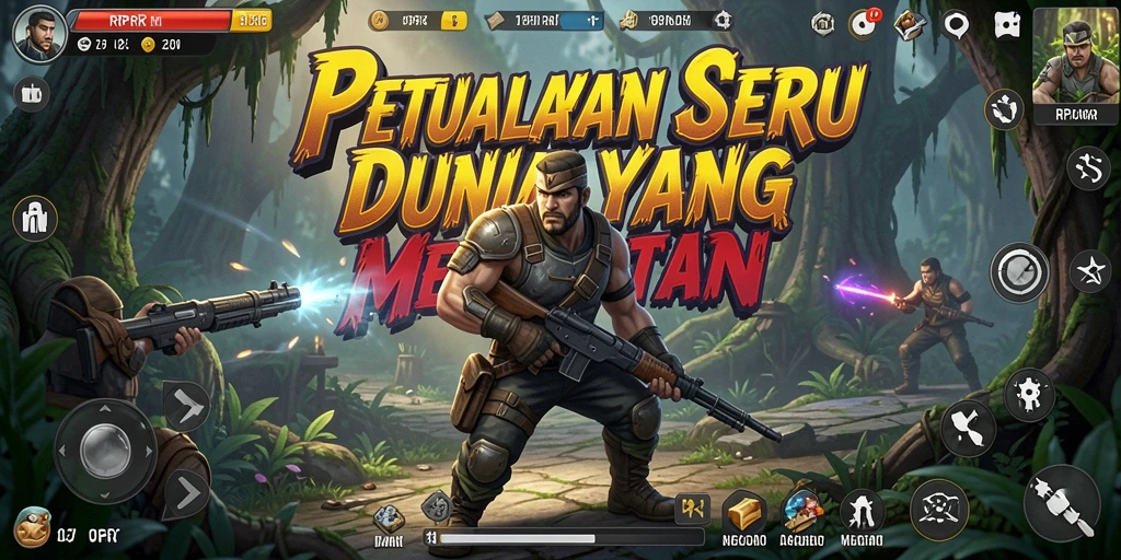 Tampilan mendebarkan saat menjelajahi dunia petualangan RPRR.