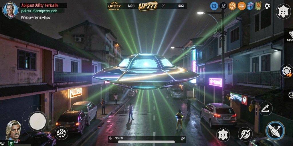 Tampilan antarmuka aplikasi UFO777 yang intuitif dan modern.