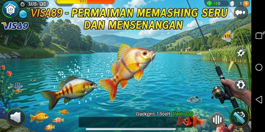 Gameplay seru dalam permainan memancing VISA89.
