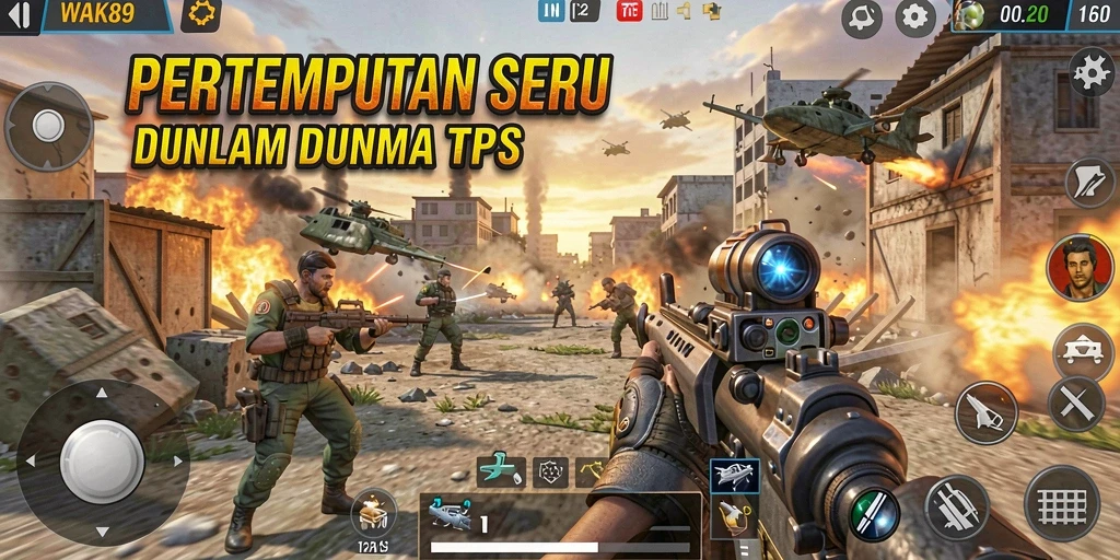 Gameplay WAK89 yang seru dan mendebarkan saat bertempur.